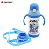Copo térmico de duas alças aço inoxidável sublimação alça portátil copo de água chaleira infantil transferência de calor tampa com canudo isolamento