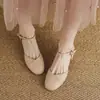 Sandálias Abertas com Recortes Estilo Novo 2026, Sapatos de Verão para Combinar com Vestidos, Sapatos de Salto Médio, Tamanhos 32-43, Sapatos de Tamanho Grande, Sapatos de Exportação