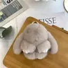 Colgante para llavero de coche de alta gama para mujer Corea del Sur creativo lindo celebridad de internet ins muñeco de peluche conejito colgante para mochila escolar