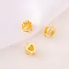 Acessórios de joias semiacabados no atacado material metal cravejado zircônia Pingente de coração pingente para colar pulseira brincos diy