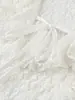 Stock Listo del Fabricante Comercio Exterior Ropa de Mujer al por Mayor 2025 Nuevo Estilo Europeo y Americano Camisa de Manga Larga con Volantes Ajustada de Encaje