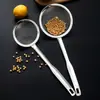 Escorredor de Aço Inoxidável 304 Malha de Filtro para Leite de Soja Malha de Vazamento Tela de Malha Doméstica Colher para Macarrão Grande Pequeno Colher para Suco de Frutas Panela Quente