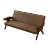 Sofá Individual, Doble, de Tres Plazas de Piel para Apartamentos Pequeños, Salas de Estar, Casas de Huéspedes, Hoteles, Apartamentos, Habitaciones de Alquiler, Sillón Sofá Vintage
