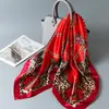 Oferta Especial Seda de Hangzhou Sedas y Satines Bufanda Cuadrada Grande de 90 cm Bufanda de Seda Simulada Bufanda Versátil para Mujer Chal Delgado de Primavera y Otoño Protección Solar