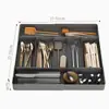 Gabinetes de Almacenamiento para Cocina, Gabinetes Domésticos con Compartimentos Integrados para Cuchillos, Tenedores y Palillos, Divisores de Cajones de Cocina, Cajas de Almacenamiento para Cubiertos