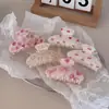 Nuevo pasador de pinza impreso dulce y versátil estilo coreano, pasador de pelo simple de alta gama para mujer, venta al por mayor desde el fabricante