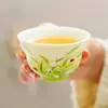Fábrica Yankuan Baiqingwu Xingqi Copo Especial para Anfitrião Cerâmica Xícara de Chá Pequena Xícara de Chá Exclusiva para Mulheres Conjunto de Chá Kung Fu