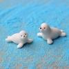 Modelo de animal marino de foca glaciar polar de resina, adornos educativos para la primera infancia, juguetes cognitivos para niños, adornos
