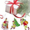 Decoración Navideña de Monstruo Peludo Verde Nuevo 2023 Colgante de Dibujos Animados para Árbol de Navidad Decoración para el Hogar y el Coche de Navidad