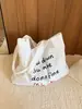 2026 Bolso de Lona Grande de Estilo Coreano Nuevo para Mujer, Bolso de Hombro Nuevo de Estilo Perezoso para el Trabajo y el Trayecto, Bolso Tote de Nicho