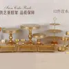Conjunto de Suporte de Bolo de Ferro Estilo Europeu Decoração de Casamento Loja de Sobremesas Suporte de Incenso Prato de Bolo