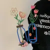Adornos de Florero Impresos Coloridos para Entrada, Sala de Estar, Nuevo Modelo 2026 para Sala de Estar, Dormitorio, Escritorio de Oficina, Decoraciones Florales Creativas