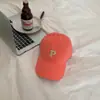 P Carta All-match Cap Feminino Grande Cabeça Rosto Pequeno Boné de Beisebol Estilo Coreano Chapéu da Moda Primavera e Verão Chapéu de Sol para Homens