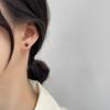 Pendientes de Hilo con Circonitas Seleccionadas Cuidadosamente, Pendientes de Plata S925, Joyería de Plata Minimalista Versátil de Lujo Ligero, Nuevo Estilo Elegante para Transmisiones en Vivo