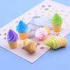 Colgante Llavero Dibujos Animados Crema Pegamento Accesorios Carcasa Teléfono Móvil Accesorios Resina Dibujos Animados Tridimensionales Comida Juego Cono Helado