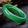 Pulseira de ágata verde natural do Brasil, pulseira de ágata de seda, pulseira de jade, joias de jade, suporte para identificação feminina