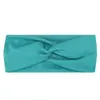Diadema elástica cruzada de una sola capa europea y americana, unisex, adecuada para yoga y deportes, absorbente de sudor, elegante y versátil