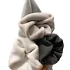 Moletom feminino com forro de fleece 2026 novo outono e inverno estilo coreano gola redonda solto modelador retrô estilo Hong Kong top moderno para mulheres