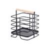 Cesto de Ferro para Facas e Garfos, Rack de Armazenamento de Mesa para Utensílios de Cozinha Domésticos, Caixa de Armazenamento de Utensílios de Cozinha para Itens Diversos, Lanches e Armazenamento de Vegetais