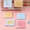 Notas Post-it con degradado de yema de huevo color sólido, bloc de notas para marcar y mensajes de estudiante, cuaderno de papel para notas de examen y oficina