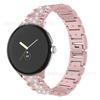 Adecuado para Google 2da generación correa de metal Google pixel watch correa de aleación de diamante estrella