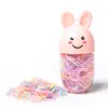 Gomas Elásticas Infantiles de Pascua Transfronterizas Que No Dañan el Cabello, Accesorios Negros para el Cabello, Ligas para el Cabello de Niñas, Gomas Desechables para el Cabello