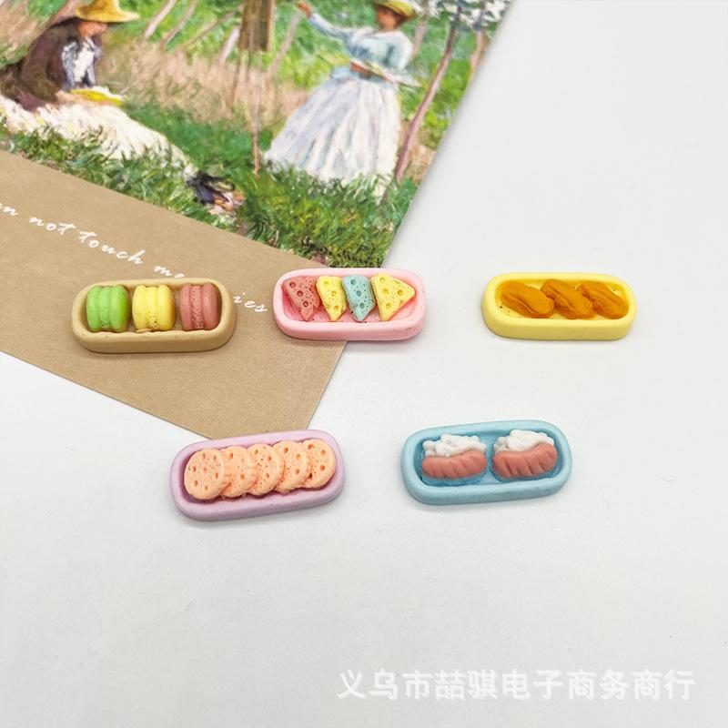 马卡龙藕片油条 手机壳挂件钥匙扣食玩 diy发卡