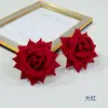 Rosa de Terciopelo Artificial Flor de Tamaño Mediano Rosa Coreana Ventilador Redondo DIY Guirnalda Escena de Boda Red de Flores Columna de Flores Arreglo Floral