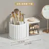 Porta-Canetas Giratório de Mesa Estilo Fofo Caixa de Armazenamento com Design Giratório, Capacidade Expansível e Removível Porta-Canetas Dois em Um de Alta Qualidade