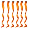 Extensões de Cabelo com Presilhas Coloridas, Tingimento Pendurado na Orelha, Permeável, Coloridas, Uma Presilha, Longas Lisas, Prontas para Envio, Perucas de Fibra Sintética de Alta Qualidade