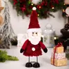 Nuevas Decoraciones Navideñas de Haobei Muñeco de Pierna de Primavera Navideña Adornos de Muñeco de Nieve Decoración de Escritorio Papá Noel