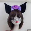 Diadema para Lavar la Cara de Felpa Linda Súper Linda Dibujos Animados Chica Divertida Cueva del Cabello Cueva del Cabello Presionando Diadema Antideslizante Accesorios para el Cabello