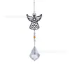 Manualidades de Jardinería Reno Navideño Ángel Copo de Nieve Cabeza de Gato Bola Decorativa Luz Colgante Hoja de Arce Cristal Adorno Colgante para Exteriores Transfronterizo
