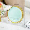 Luxo Leve Padrão Simples Prato de Cuspir Ossos Doméstico Bandeja de Lixo para Mesa de Jantar Popular na Internet Transparente de Mesa Prato de Cuspir Ossos Conjunto de Pratinhos