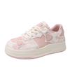 Zapatos de plataforma de nicho para mujer, bonitos, primavera 2025, nuevos, con diseño versátil, estilo Hong Kong, deportivos blancos.