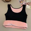 Chaleco Cálido para Mujer, Ropa Interior Térmica Forrada de Polar para Otoño e Invierno, Chaleco Base Moldeador, Chaleco Calefactor sin Mangas