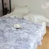 Colcha de Verano Romántica de Tencel Lenzing de 60 Count para Primavera y Verano con Estampado de Estilo Artístico Floral de Alta Gama, Colcha Fresca y Sedosa para Aire Acondicionado