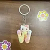 Nuevo Colgante Lindo de Erizo Acrílico Transfronterizo Decoración Plana para Interior de Coche Espejo Retrovisor Llavero Colgante de Dibujos Animados