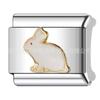 Pulseira de módulo italiano de aço titânio transfronteiriço, aço inoxidável, gota de óleo, costura correspondente, pulseira de combinação DIY