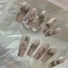 Pegatinas para Uñas de Bambú con Tinta Estilo Chino Planas con Adhesivo Trasero Nuevas Pegatinas para Uñas de Bambú Estilo Chino Joyería Estilo Dh