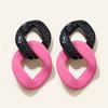 Venta transfronteriza Pendientes de cadena acrílica CCB Chapado de color UV Pendientes largos europeos y americanos Venta directa de fábrica transfronteriza