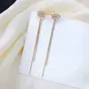 Pendientes geométricos de perlas con pasador de plata 925 para mujer, pendientes de botón de moda con flecos, pendientes colgantes de alta gama y elegantes, pendientes de estilo vintage, venta al por mayor