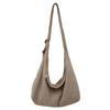 Bolso Dumpling de Lona 2025 Nuevo Ins Bolso de Hombro Mujer Estilo Perezoso Casual Bolso Cruzado Mochila Pequeña Retro