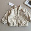 Chaqueta de Primavera para Niños 2025 Chaqueta con Solapa Bordada de Primavera y Otoño para Niños y Niñas, Chaqueta de Moda Moderna con Cremallera