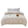 Conjunto de Quatro Peças em Fio Enrugado de Algodão Cloud-Sense Classe A Capa de Edredom Super Macia Lençóis de Cama Conjunto de Cama de Três Peças em Algodão Lavado para Dormitório