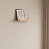 Estante de Pared para Sala de Estar, Estante de Almacenamiento de Madera Maciza, Estilo Madera Natural, Barra de Comedor, Estante Decorativo Multicapa, Portavasos, Panel Divisor