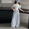 Pantalones de Niña Verano Estilo Delgado 2026 Nuevo Estilo Coreano Pantalones Curvos Súper Elegantes para Niñas Mayores Pantalones de Seda de Hielo de Secado Rápido