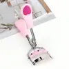 Curvador de Cílios com Pente em Formato de Coração de Aço Inoxidável Curvador de Cílios de Ângulo Largo Ferramenta Auxiliar Curvador de Cílios Mini Conveniente
