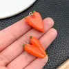 20 Colgantes de Resina Estéreo Simulados de Verduras, Cacahuetes, Pimientos, Maíz, Calabaza, Colgante para Llavero DIY, Colgante Pequeño