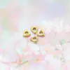 Ouro Mate 18K Cobre Envolvido Areias Douradas Triângulo Retrô Grande Furo Contas Método Antigo Dourado Fio DIY Colar Pulseira Contas Contas Soltas